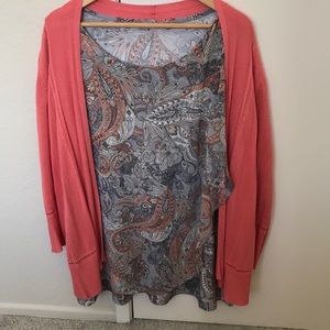 Dress Shirt and Cardigan bundle